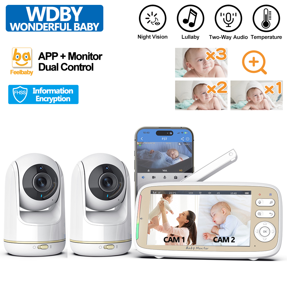 Audio Music For Video - VB803 PRO Baby Monitor with 2pcs