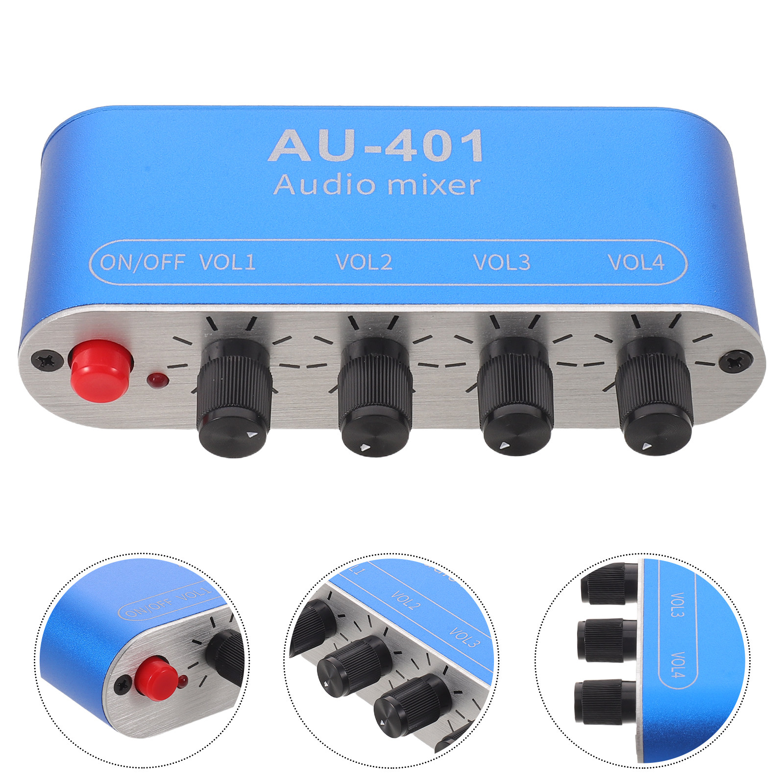 Audio Music Original - 4 Channel Audio Mixer Compact Stereo