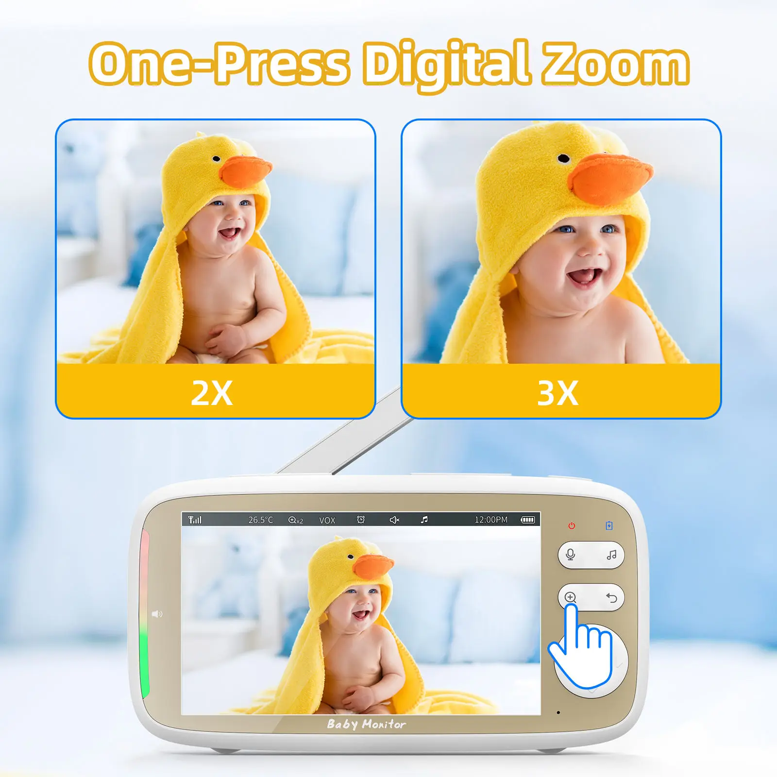 VB803 PRO Baby Monitor with 2p - Audio Music For Video 评论和价格