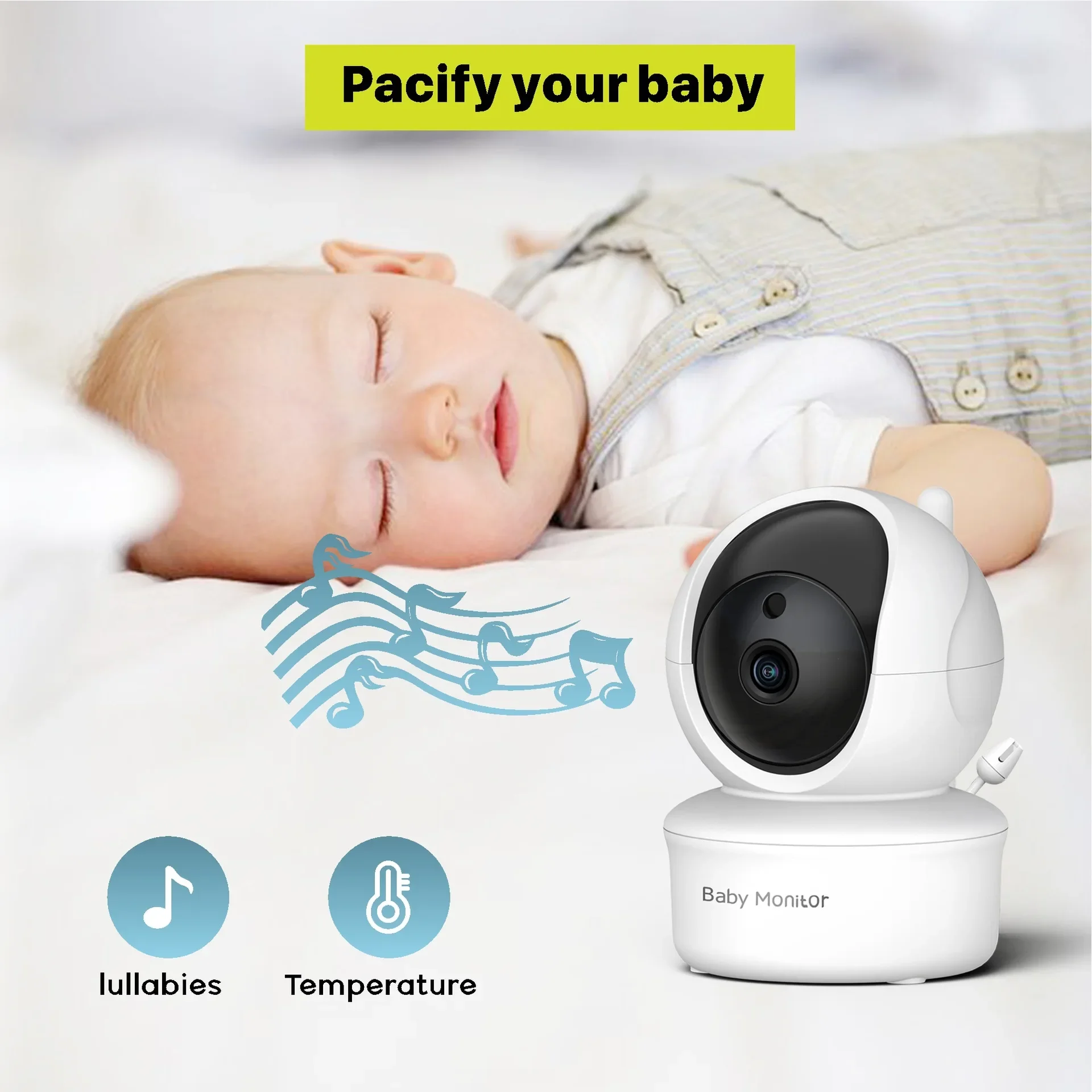 5.0 Inch Video Baby Monitor Wi - Audio Music For Video 评论和价格