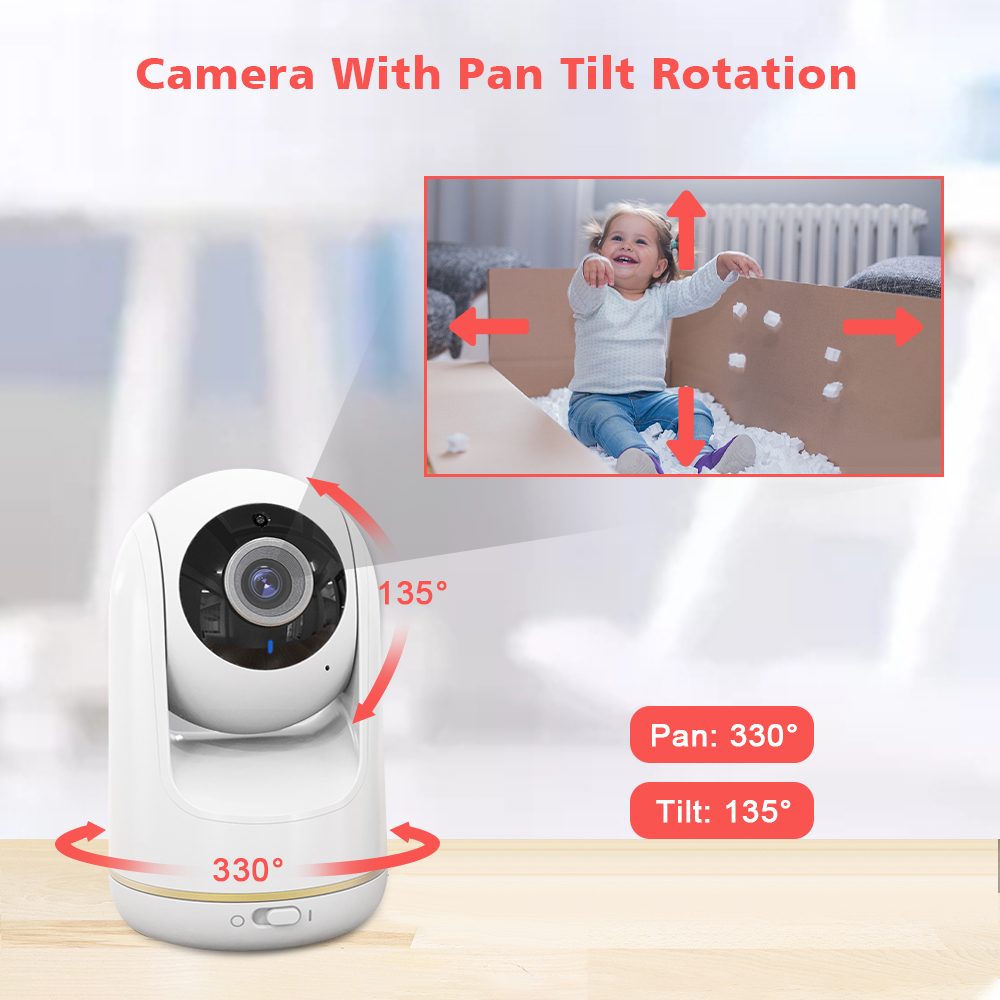 VB803 Baby Monitor 5 Inch 720P - Audio Music For Video 评论和价格