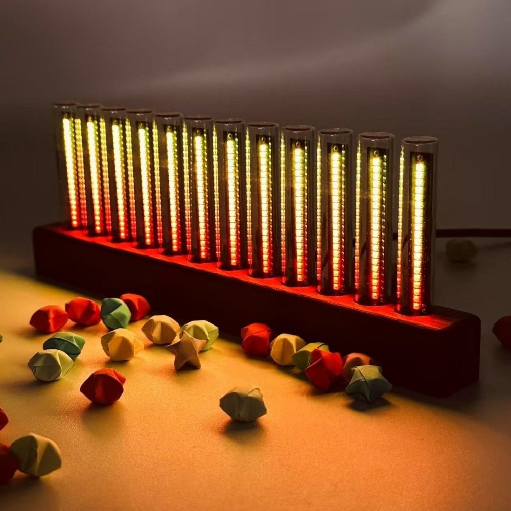 NEW 12 Tube Full-color LED Pic - Audio Music Visualizer 评论和价格
