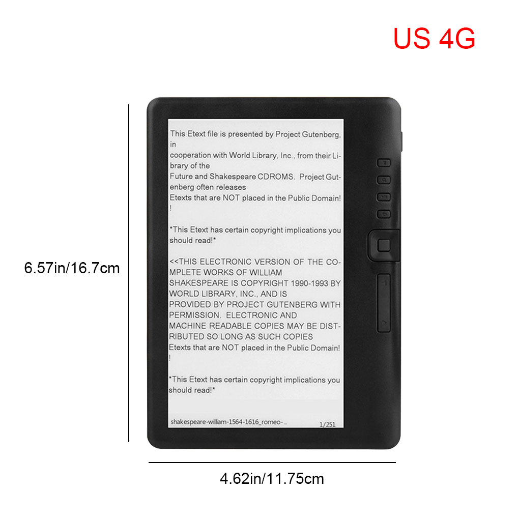 E-book Reader with 7-inch HD T - Music Audiobook 评论和价格