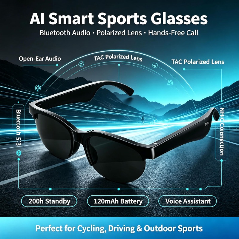 Smart Sports Glasses Open Ear  - Audio Music Original 评论和价格